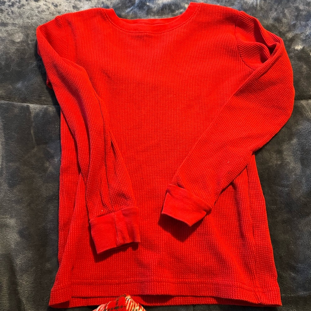Carter's Boys Vibrant Red Thermal Pajama Set